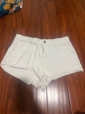 Women's Denim Casual White Shorts